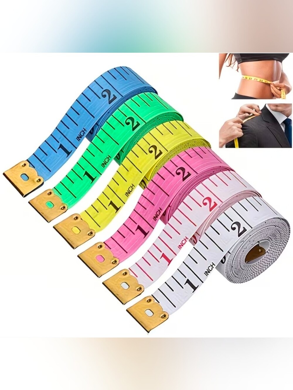Soft Sewing Tape Measure - Pick One Color (Orange or Yellow)New